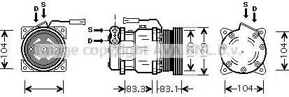 Ava Quality Cooling AL K093 - Kompressori, ilmastointilaite inparts.fi