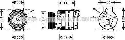 Ava Quality Cooling AL K019 - Kompressori, ilmastointilaite inparts.fi