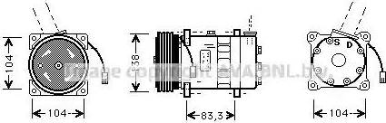 Ava Quality Cooling AL K014 - Kompressori, ilmastointilaite inparts.fi