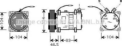 Ava Quality Cooling AL K104 - Kompressori, ilmastointilaite inparts.fi