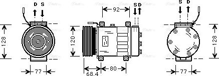 Ava Quality Cooling AL K103 - Kompressori, ilmastointilaite inparts.fi