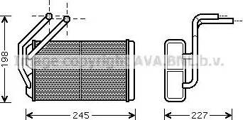 Ava Quality Cooling AU 6176 - Lämmityslaitteen kenno inparts.fi