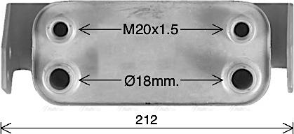 Ava Quality Cooling AU3345 - Öljynjäähdytin, autom. vaihteisto inparts.fi