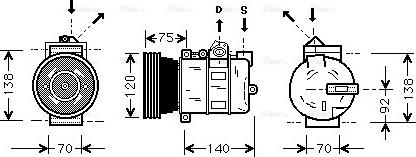 Ava Quality Cooling AUAK043 - Kompressori, ilmastointilaite inparts.fi