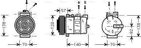 Ava Quality Cooling AUAK056 - Kompressori, ilmastointilaite inparts.fi