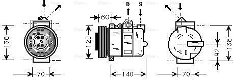 Ava Quality Cooling AUAK050 - Kompressori, ilmastointilaite inparts.fi