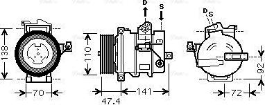 Ava Quality Cooling AUAK188 - Kompressori, ilmastointilaite inparts.fi