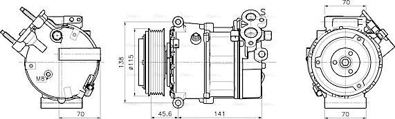 Ava Quality Cooling AUAK354 - Kompressori, ilmastointilaite inparts.fi