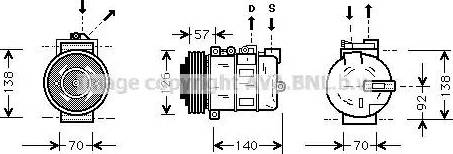 Ava Quality Cooling AU K056 - Kompressori, ilmastointilaite inparts.fi