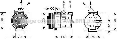 Ava Quality Cooling AU K050 - Kompressori, ilmastointilaite inparts.fi