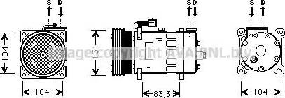 Ava Quality Cooling AU K156 - Kompressori, ilmastointilaite inparts.fi