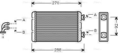 Ava Quality Cooling BW 6173 - Lämmityslaitteen kenno inparts.fi