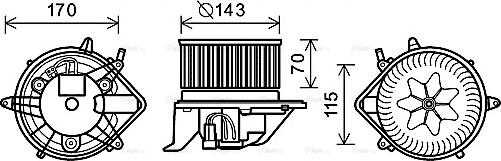 Ava Quality Cooling BW8458 - Sisätilapuhallin inparts.fi