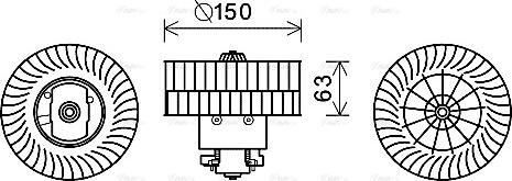 Ava Quality Cooling BW8488 - Sisätilapuhallin inparts.fi