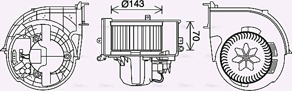 Ava Quality Cooling BW8574 - Sisätilapuhallin inparts.fi