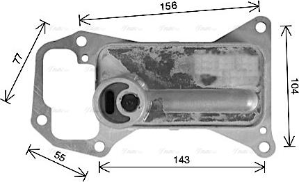 Ava Quality Cooling BW3592 - Moottoriöljyn jäähdytin inparts.fi