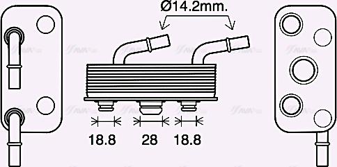 Ava Quality Cooling BW3559 - Öljynjäähdytin, autom. vaihteisto inparts.fi