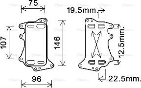 Ava Quality Cooling BW3556 - Öljynjäähdytin, autom. vaihteisto inparts.fi