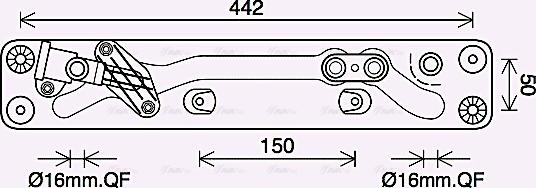 Ava Quality Cooling BW3573 - Öljynjäähdytin, autom. vaihteisto inparts.fi