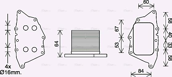 Ava Quality Cooling BW3572 - Moottoriöljyn jäähdytin inparts.fi