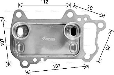 Ava Quality Cooling BW3622 - Moottoriöljyn jäähdytin inparts.fi