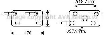 Ava Quality Cooling BW 3347 - Öljynjäähdytin, autom. vaihteisto inparts.fi