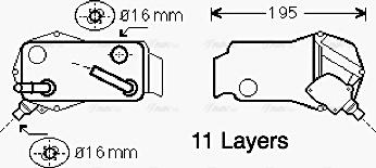 Ava Quality Cooling BW 3351 - Öljynjäähdytin, autom. vaihteisto inparts.fi