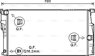 Ava Quality Cooling BW2453 - Jäähdytin,moottorin jäähdytys inparts.fi