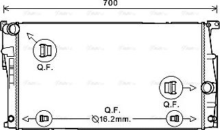 Ava Quality Cooling BW2447 - Jäähdytin,moottorin jäähdytys inparts.fi