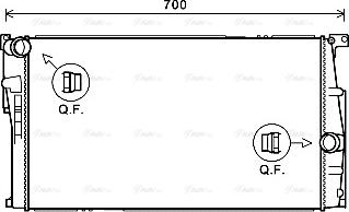 Ava Quality Cooling BW2455 - Jäähdytin,moottorin jäähdytys inparts.fi