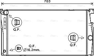 Ava Quality Cooling BW2624 - Jäähdytin,moottorin jäähdytys inparts.fi