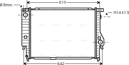 Ava Quality Cooling BW 2144 - Jäähdytin,moottorin jäähdytys inparts.fi