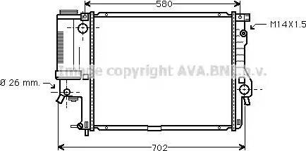 Ava Quality Cooling BW 2186 - Jäähdytin,moottorin jäähdytys inparts.fi