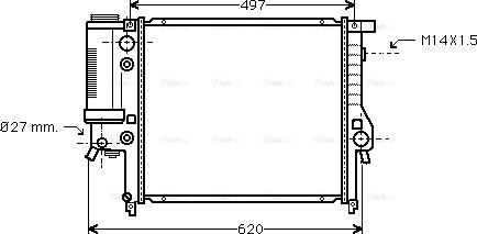 Ava Quality Cooling BW 2137 - Jäähdytin,moottorin jäähdytys inparts.fi