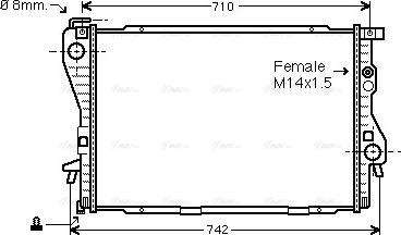 Ava Quality Cooling BW 2170 - Jäähdytin,moottorin jäähdytys inparts.fi