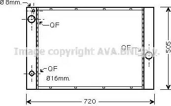 Ava Quality Cooling BW 2236 - Jäähdytin,moottorin jäähdytys inparts.fi