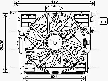 Ava Quality Cooling BW7564 - Tuuletin, moottorin jäähdytys inparts.fi