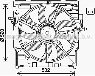 Ava Quality Cooling BW7563 - Tuuletin, moottorin jäähdytys inparts.fi