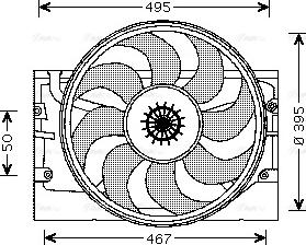 Ava Quality Cooling BW 7519 - Tuuletin, moottorin jäähdytys inparts.fi