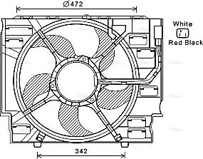 Ava Quality Cooling BW7536 - Tuuletin, moottorin jäähdytys inparts.fi