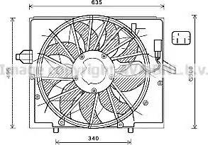 Ava Quality Cooling BW7537 - Tuuletin, moottorin jäähdytys inparts.fi