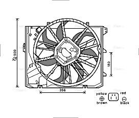 Ava Quality Cooling BW7528 - Tuuletin, moottorin jäähdytys inparts.fi