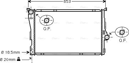 Ava Quality Cooling BWA2205 - Jäähdytin,moottorin jäähdytys inparts.fi