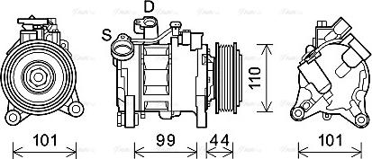 Ava Quality Cooling BWAK498 - Kompressori, ilmastointilaite inparts.fi