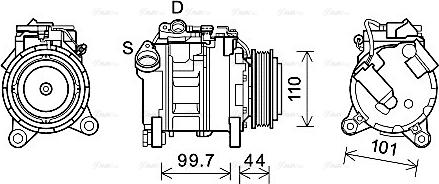 Ava Quality Cooling BWAK493 - Kompressori, ilmastointilaite inparts.fi