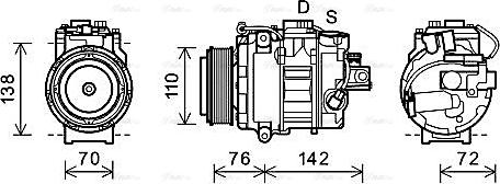 Ava Quality Cooling BWAK419 - Kompressori, ilmastointilaite inparts.fi