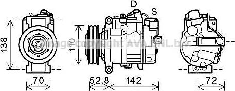 Ava Quality Cooling BWAK415 - Kompressori, ilmastointilaite inparts.fi