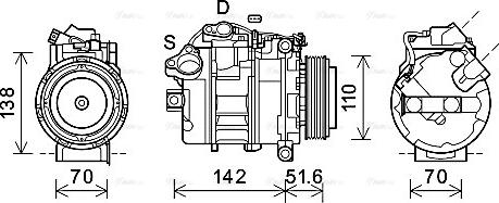 Ava Quality Cooling BWAK487 - Kompressori, ilmastointilaite inparts.fi