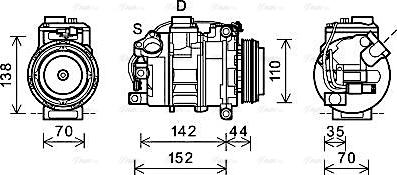 Ava Quality Cooling BWAK423 - Kompressori, ilmastointilaite inparts.fi