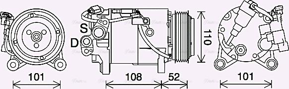 Ava Quality Cooling BWAK567 - Kompressori, ilmastointilaite inparts.fi